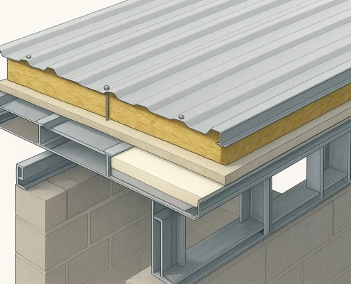 سقف سازه ال اس اف با عایق بندی؛ راهکارهای ضدصدا و عایق حرارت
