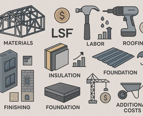 قیمت سازه های LSF؛ لیست هزینه‌ها و آیتم‌های موثر