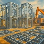 سازه LSF؛ سازه lsf تولید، طراحی، محاسبه و اجرا و دلایل محبوبیت آن