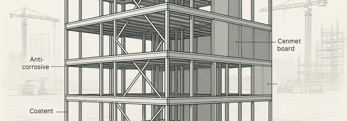 سازه LSF تا چند طبقه بصورت ترکیبی مجاز است؟ ضوابط فنی و اصول اجرایی