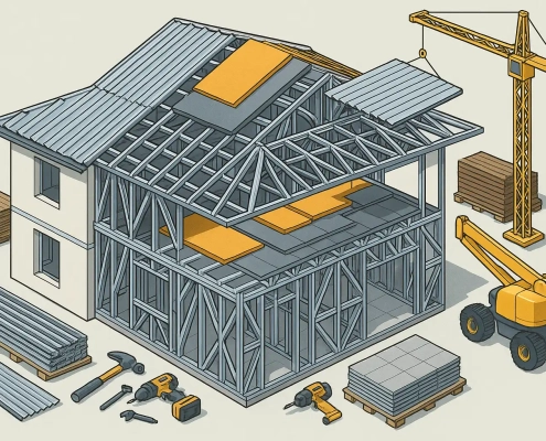 قیمت سقف سازه LSF؛ متری تا اجرا