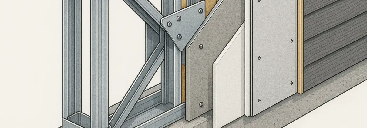 جزئیات سازه lsf در اجرا؛ راهنمای جامع اتصالات، مقاطع و دیتیل اجرایی