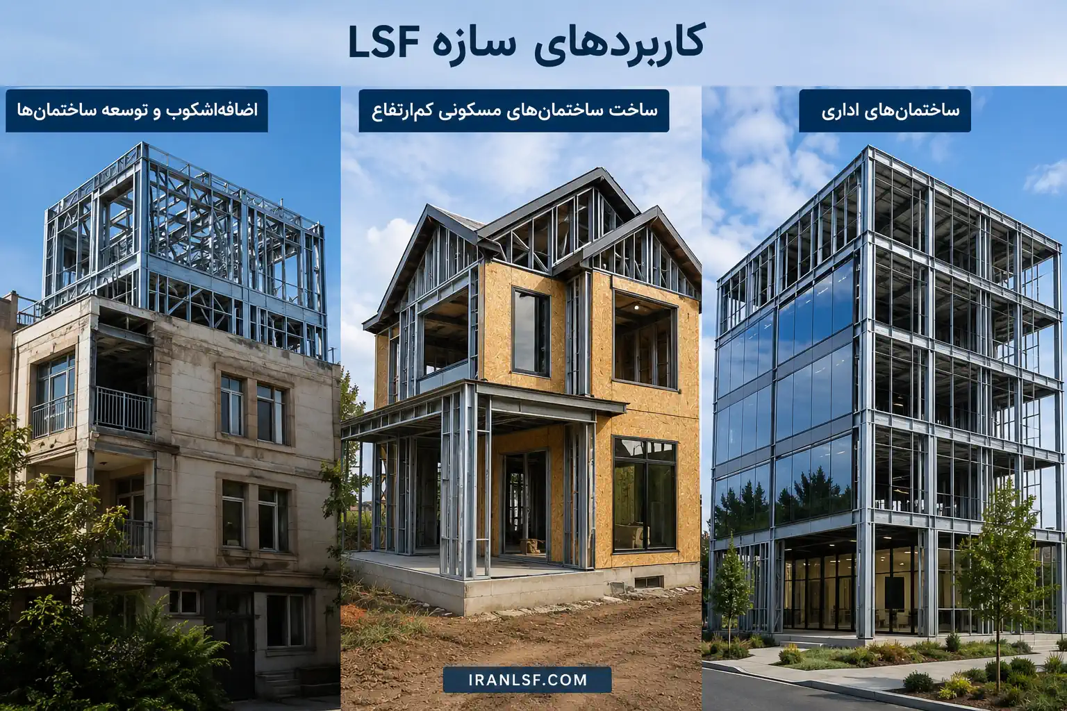 کاربردهای سازه LSF